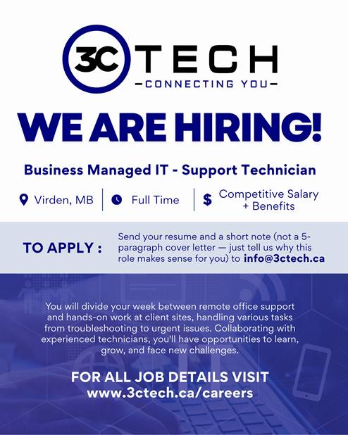 We're Hiring an IT Technician